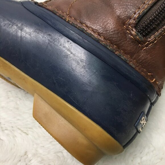 Sperry Girls Saltwater Boots Navy Size 13 - Picture 6 of 16
